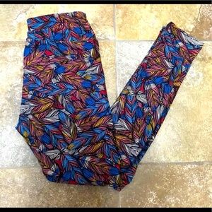 LuLaRoe Multicolor Leaves Women's Leggings
